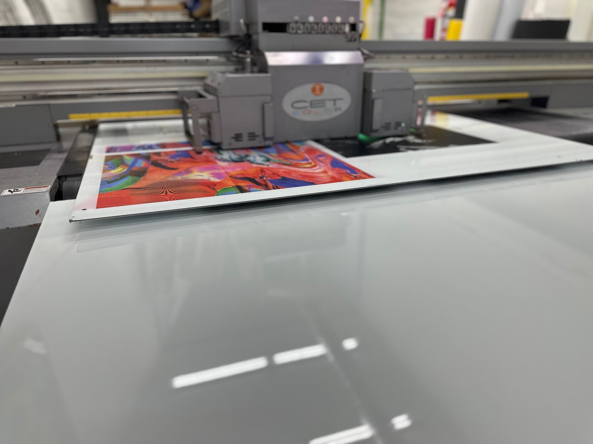 CET UV Hybrid Flatbed printer